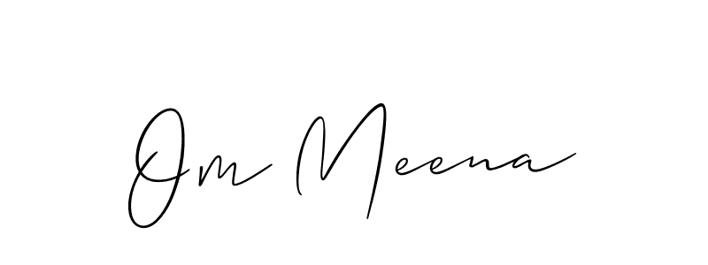 Make a beautiful signature design for name Om Meena. Use this online signature maker to create a handwritten signature for free. Om Meena signature style 2 images and pictures png
