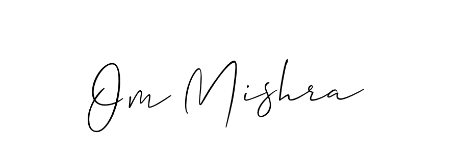 if you are searching for the best signature style for your name Om Mishra. so please give up your signature search. here we have designed multiple signature styles  using Allison_Script. Om Mishra signature style 2 images and pictures png