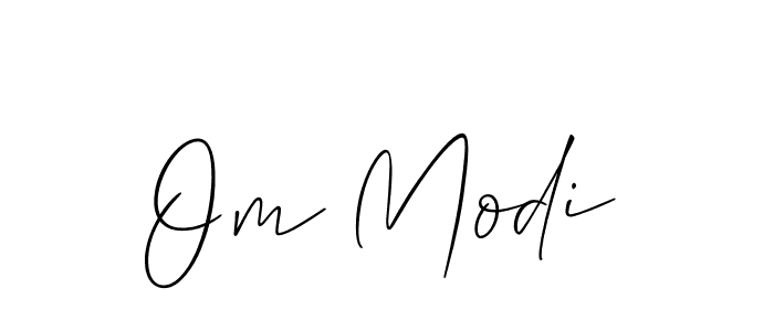 Create a beautiful signature design for name Om Modi. With this signature (Allison_Script) fonts, you can make a handwritten signature for free. Om Modi signature style 2 images and pictures png