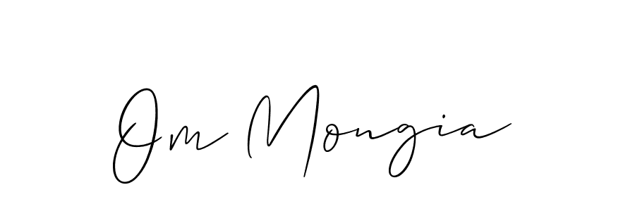 Best and Professional Signature Style for Om Mongia. Allison_Script Best Signature Style Collection. Om Mongia signature style 2 images and pictures png