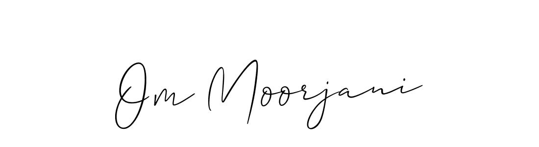 Design your own signature with our free online signature maker. With this signature software, you can create a handwritten (Allison_Script) signature for name Om Moorjani. Om Moorjani signature style 2 images and pictures png