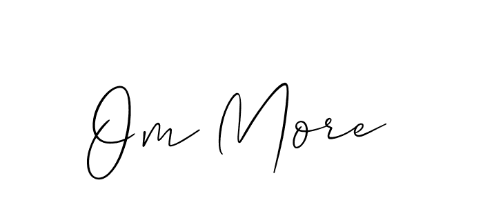 This is the best signature style for the Om More name. Also you like these signature font (Allison_Script). Mix name signature. Om More signature style 2 images and pictures png