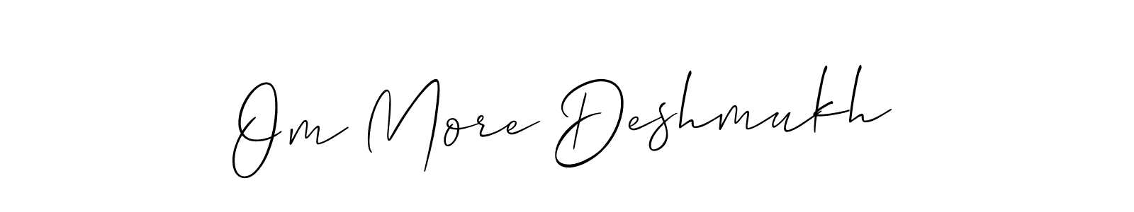 Best and Professional Signature Style for Om More Deshmukh. Allison_Script Best Signature Style Collection. Om More Deshmukh signature style 2 images and pictures png