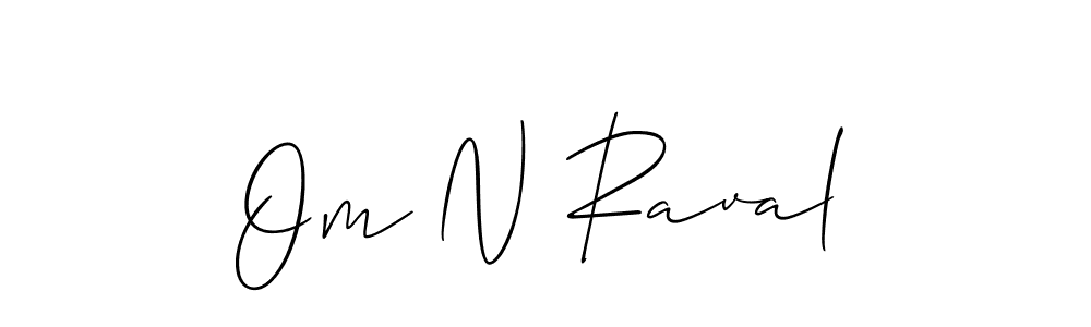 Best and Professional Signature Style for Om N Raval. Allison_Script Best Signature Style Collection. Om N Raval signature style 2 images and pictures png