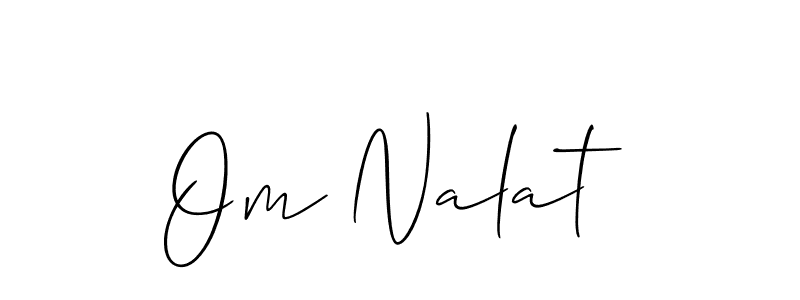 Similarly Allison_Script is the best handwritten signature design. Signature creator online .You can use it as an online autograph creator for name Om Nalat. Om Nalat signature style 2 images and pictures png