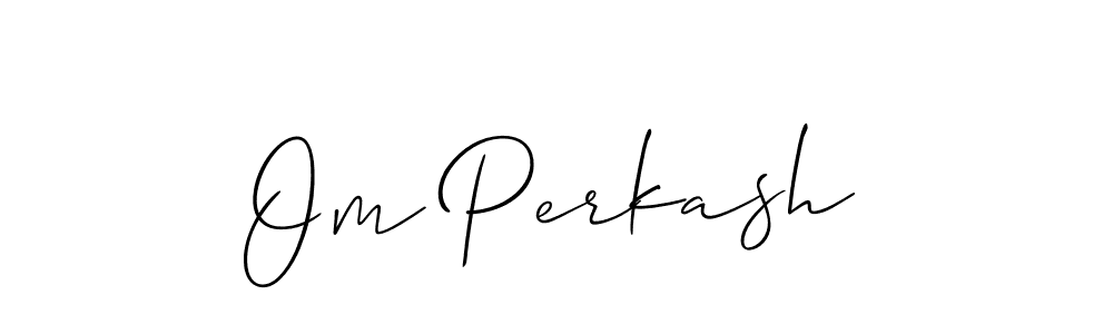 The best way (Allison_Script) to make a short signature is to pick only two or three words in your name. The name Om Perkash include a total of six letters. For converting this name. Om Perkash signature style 2 images and pictures png