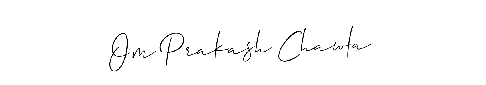 Make a short Om Prakash Chawla signature style. Manage your documents anywhere anytime using Allison_Script. Create and add eSignatures, submit forms, share and send files easily. Om Prakash Chawla signature style 2 images and pictures png