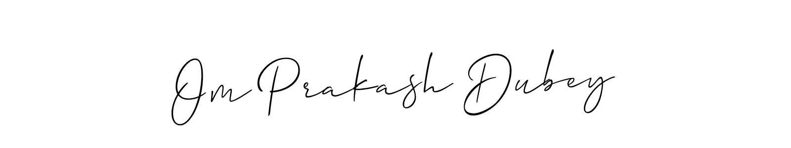 Design your own signature with our free online signature maker. With this signature software, you can create a handwritten (Allison_Script) signature for name Om Prakash Dubey. Om Prakash Dubey signature style 2 images and pictures png