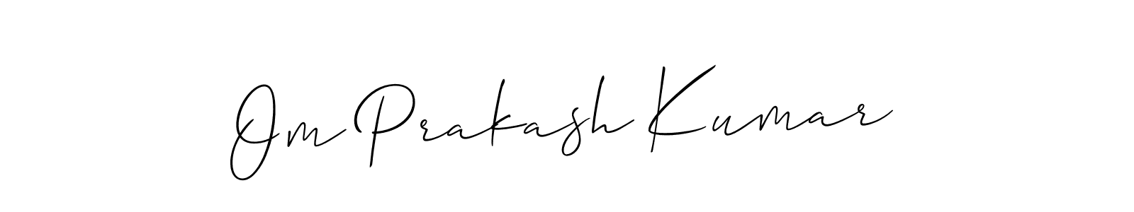 Make a beautiful signature design for name Om Prakash Kumar. With this signature (Allison_Script) style, you can create a handwritten signature for free. Om Prakash Kumar signature style 2 images and pictures png