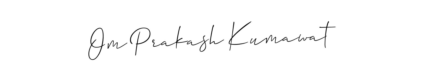 This is the best signature style for the Om Prakash Kumawat name. Also you like these signature font (Allison_Script). Mix name signature. Om Prakash Kumawat signature style 2 images and pictures png