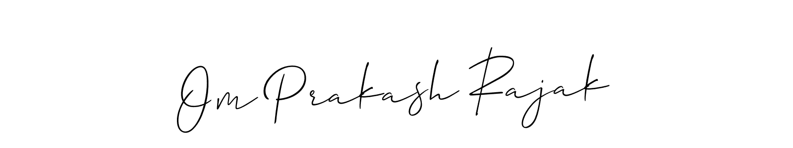 Design your own signature with our free online signature maker. With this signature software, you can create a handwritten (Allison_Script) signature for name Om Prakash Rajak. Om Prakash Rajak signature style 2 images and pictures png