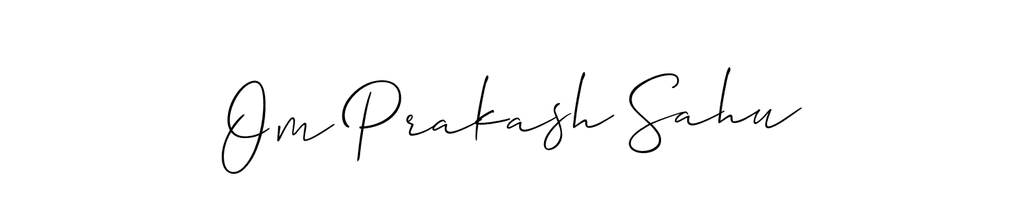 Make a short Om Prakash Sahu signature style. Manage your documents anywhere anytime using Allison_Script. Create and add eSignatures, submit forms, share and send files easily. Om Prakash Sahu signature style 2 images and pictures png