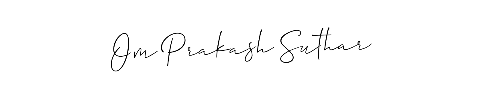 How to Draw Om Prakash Suthar signature style? Allison_Script is a latest design signature styles for name Om Prakash Suthar. Om Prakash Suthar signature style 2 images and pictures png