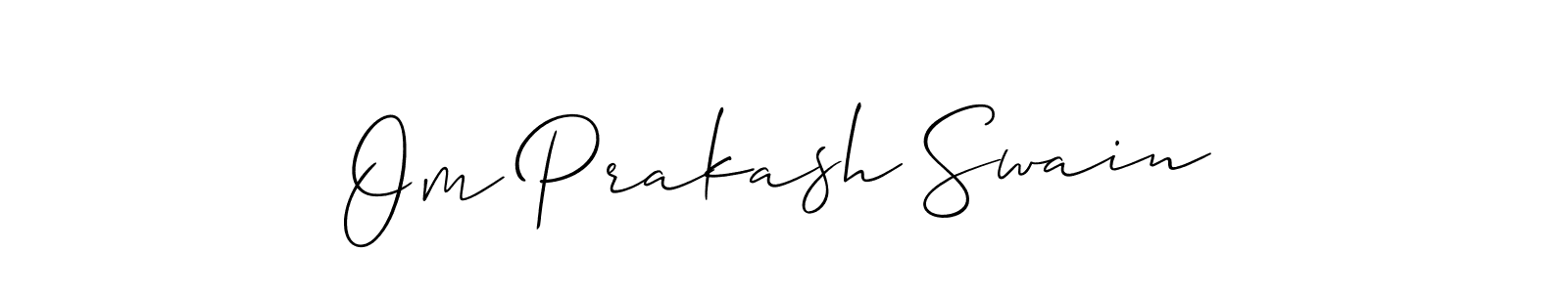 It looks lik you need a new signature style for name Om Prakash Swain. Design unique handwritten (Allison_Script) signature with our free signature maker in just a few clicks. Om Prakash Swain signature style 2 images and pictures png