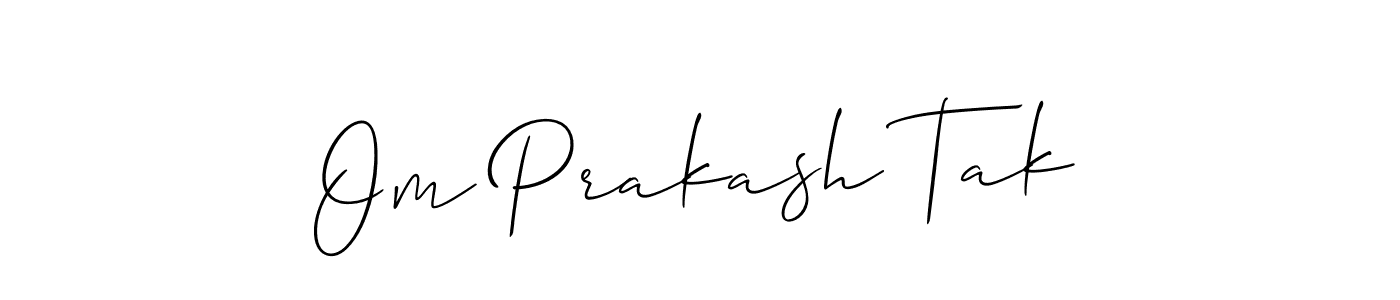 Make a beautiful signature design for name Om Prakash Tak. Use this online signature maker to create a handwritten signature for free. Om Prakash Tak signature style 2 images and pictures png