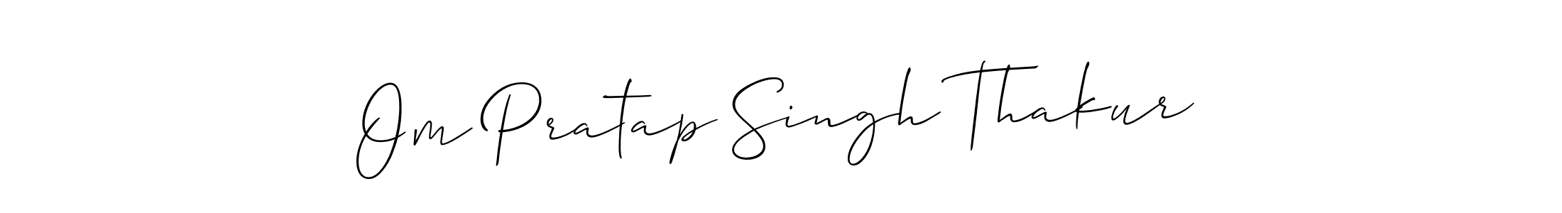 How to make Om Pratap Singh Thakur name signature. Use Allison_Script style for creating short signs online. This is the latest handwritten sign. Om Pratap Singh Thakur signature style 2 images and pictures png