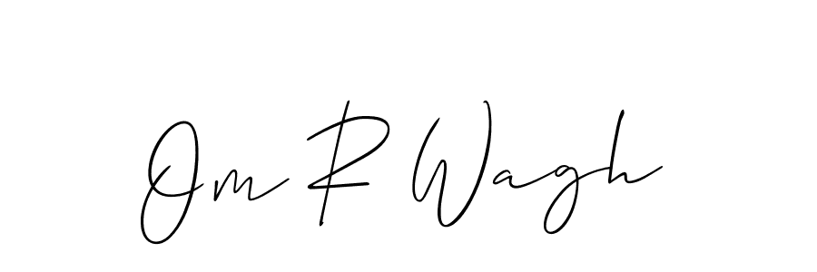 Once you've used our free online signature maker to create your best signature Allison_Script style, it's time to enjoy all of the benefits that Om R Wagh name signing documents. Om R Wagh signature style 2 images and pictures png