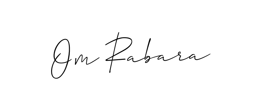 How to make Om Rabara signature? Allison_Script is a professional autograph style. Create handwritten signature for Om Rabara name. Om Rabara signature style 2 images and pictures png