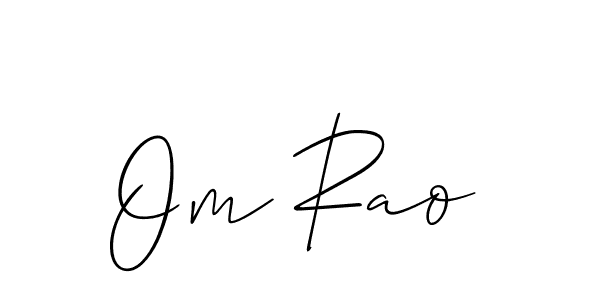 Create a beautiful signature design for name Om Rao. With this signature (Allison_Script) fonts, you can make a handwritten signature for free. Om Rao signature style 2 images and pictures png