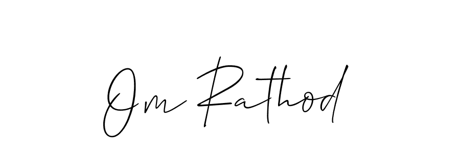 You should practise on your own different ways (Allison_Script) to write your name (Om Rathod) in signature. don't let someone else do it for you. Om Rathod signature style 2 images and pictures png