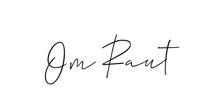 You should practise on your own different ways (Allison_Script) to write your name (Om Raut) in signature. don't let someone else do it for you. Om Raut signature style 2 images and pictures png
