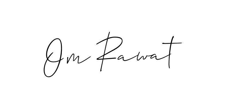 Create a beautiful signature design for name Om Rawat. With this signature (Allison_Script) fonts, you can make a handwritten signature for free. Om Rawat signature style 2 images and pictures png