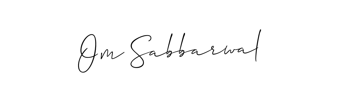 This is the best signature style for the Om Sabbarwal name. Also you like these signature font (Allison_Script). Mix name signature. Om Sabbarwal signature style 2 images and pictures png