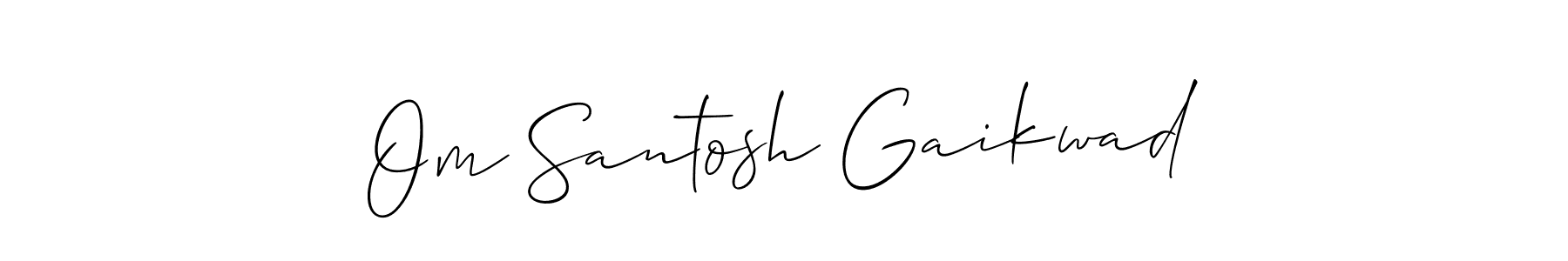 Create a beautiful signature design for name Om Santosh Gaikwad. With this signature (Allison_Script) fonts, you can make a handwritten signature for free. Om Santosh Gaikwad signature style 2 images and pictures png