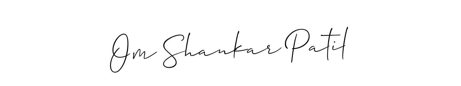 How to Draw Om Shankar Patil signature style? Allison_Script is a latest design signature styles for name Om Shankar Patil. Om Shankar Patil signature style 2 images and pictures png