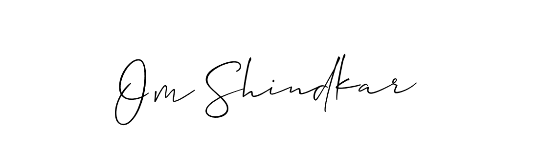 How to make Om Shindkar name signature. Use Allison_Script style for creating short signs online. This is the latest handwritten sign. Om Shindkar signature style 2 images and pictures png