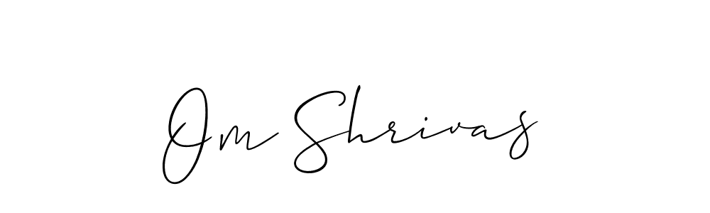 Use a signature maker to create a handwritten signature online. With this signature software, you can design (Allison_Script) your own signature for name Om Shrivas. Om Shrivas signature style 2 images and pictures png