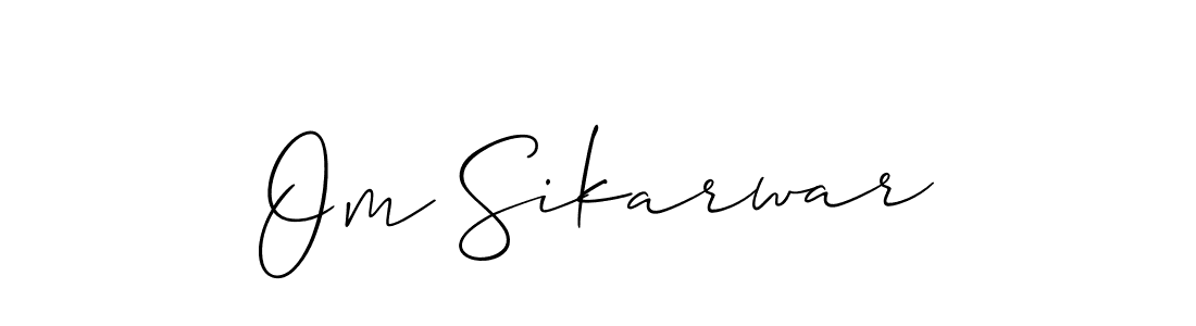 How to Draw Om Sikarwar signature style? Allison_Script is a latest design signature styles for name Om Sikarwar. Om Sikarwar signature style 2 images and pictures png