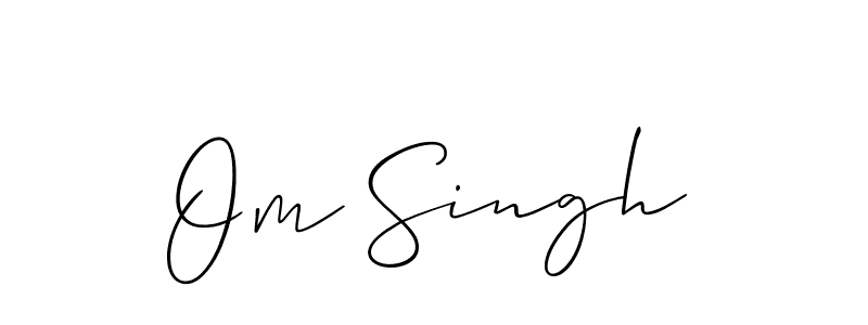It looks lik you need a new signature style for name Om Singh. Design unique handwritten (Allison_Script) signature with our free signature maker in just a few clicks. Om Singh signature style 2 images and pictures png