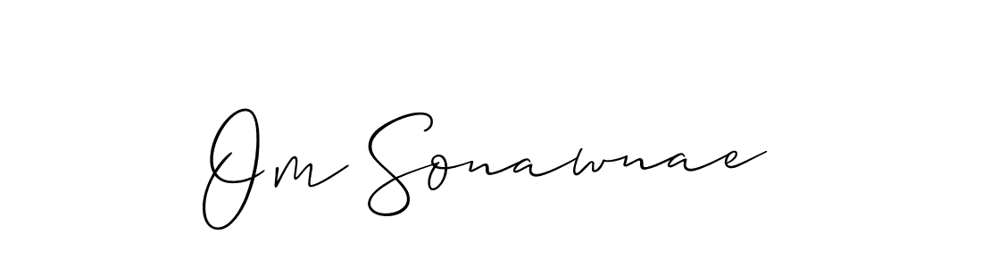 How to make Om Sonawnae signature? Allison_Script is a professional autograph style. Create handwritten signature for Om Sonawnae name. Om Sonawnae signature style 2 images and pictures png