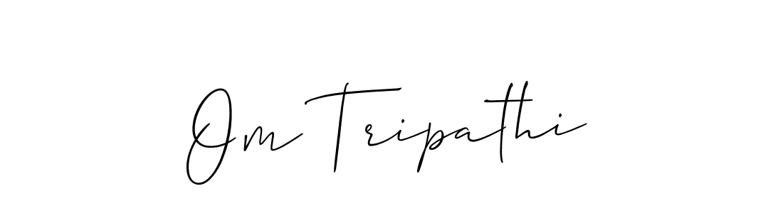 Also You can easily find your signature by using the search form. We will create Om Tripathi name handwritten signature images for you free of cost using Allison_Script sign style. Om Tripathi signature style 2 images and pictures png