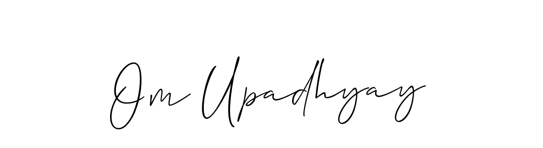 Also You can easily find your signature by using the search form. We will create Om Upadhyay name handwritten signature images for you free of cost using Allison_Script sign style. Om Upadhyay signature style 2 images and pictures png