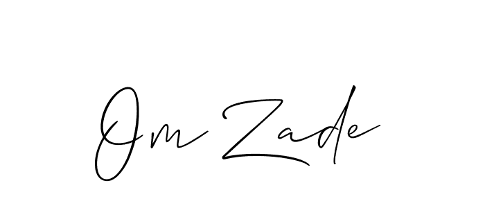 You can use this online signature creator to create a handwritten signature for the name Om Zade. This is the best online autograph maker. Om Zade signature style 2 images and pictures png