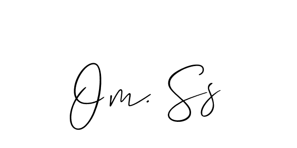 You should practise on your own different ways (Allison_Script) to write your name (Om. Ss) in signature. don't let someone else do it for you. Om. Ss signature style 2 images and pictures png