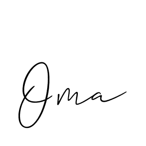 Best and Professional Signature Style for Oma. Allison_Script Best Signature Style Collection. Oma signature style 2 images and pictures png