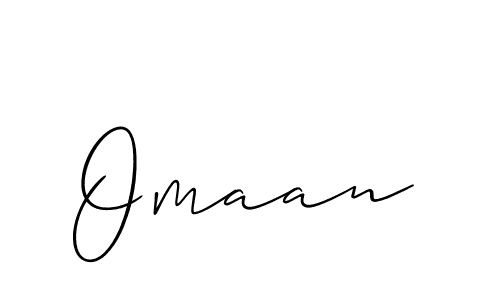 You should practise on your own different ways (Allison_Script) to write your name (Omaan) in signature. don't let someone else do it for you. Omaan signature style 2 images and pictures png