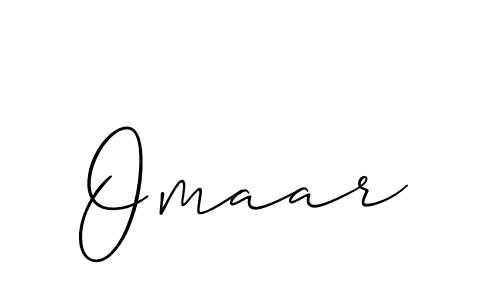 How to make Omaar signature? Allison_Script is a professional autograph style. Create handwritten signature for Omaar name. Omaar signature style 2 images and pictures png