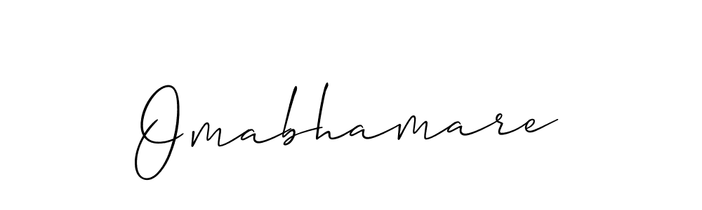 You should practise on your own different ways (Allison_Script) to write your name (Omabhamare) in signature. don't let someone else do it for you. Omabhamare signature style 2 images and pictures png