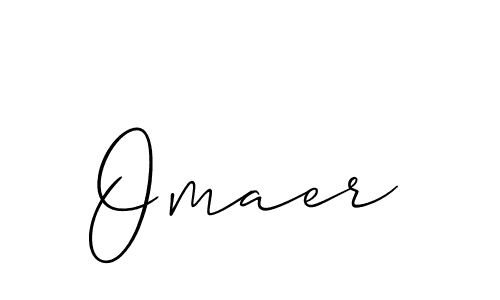 if you are searching for the best signature style for your name Omaer. so please give up your signature search. here we have designed multiple signature styles  using Allison_Script. Omaer signature style 2 images and pictures png