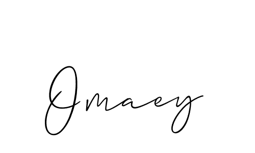 How to make Omaey signature? Allison_Script is a professional autograph style. Create handwritten signature for Omaey name. Omaey signature style 2 images and pictures png