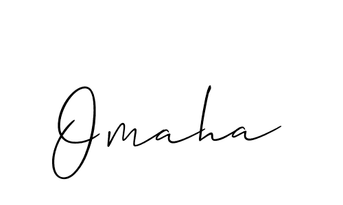 Also You can easily find your signature by using the search form. We will create Omaha name handwritten signature images for you free of cost using Allison_Script sign style. Omaha signature style 2 images and pictures png