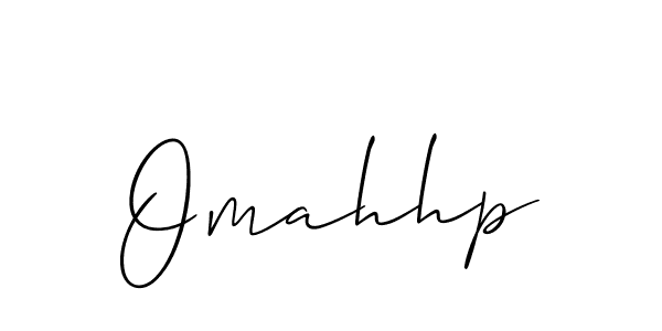 Create a beautiful signature design for name Omahhp. With this signature (Allison_Script) fonts, you can make a handwritten signature for free. Omahhp signature style 2 images and pictures png