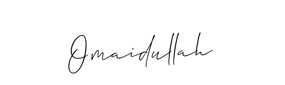 You should practise on your own different ways (Allison_Script) to write your name (Omaidullah) in signature. don't let someone else do it for you. Omaidullah signature style 2 images and pictures png