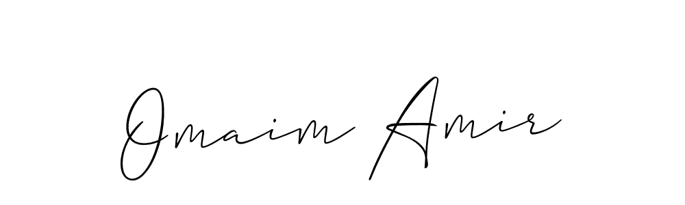 Similarly Allison_Script is the best handwritten signature design. Signature creator online .You can use it as an online autograph creator for name Omaim Amir. Omaim Amir signature style 2 images and pictures png