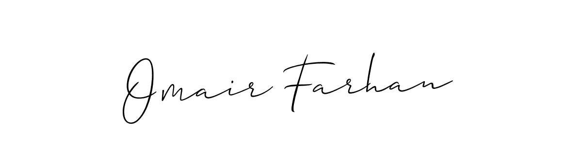 Make a short Omair Farhan signature style. Manage your documents anywhere anytime using Allison_Script. Create and add eSignatures, submit forms, share and send files easily. Omair Farhan signature style 2 images and pictures png