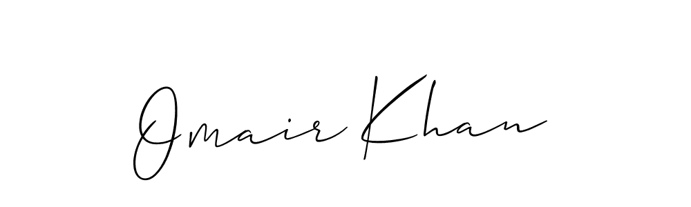 Also You can easily find your signature by using the search form. We will create Omair Khan name handwritten signature images for you free of cost using Allison_Script sign style. Omair Khan signature style 2 images and pictures png